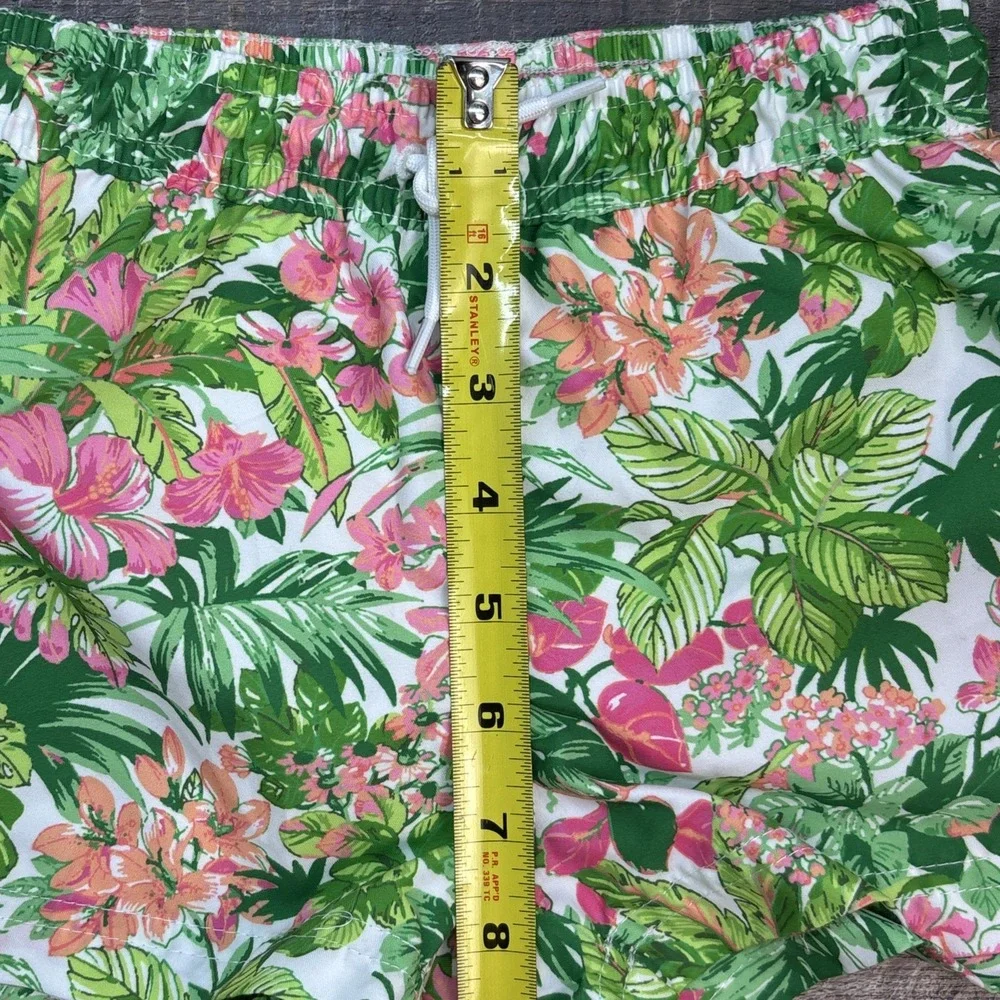 Janie and Jack Boys 18 To 24 Months Recycled Tropical‎ Floral Swim Trunk NEW